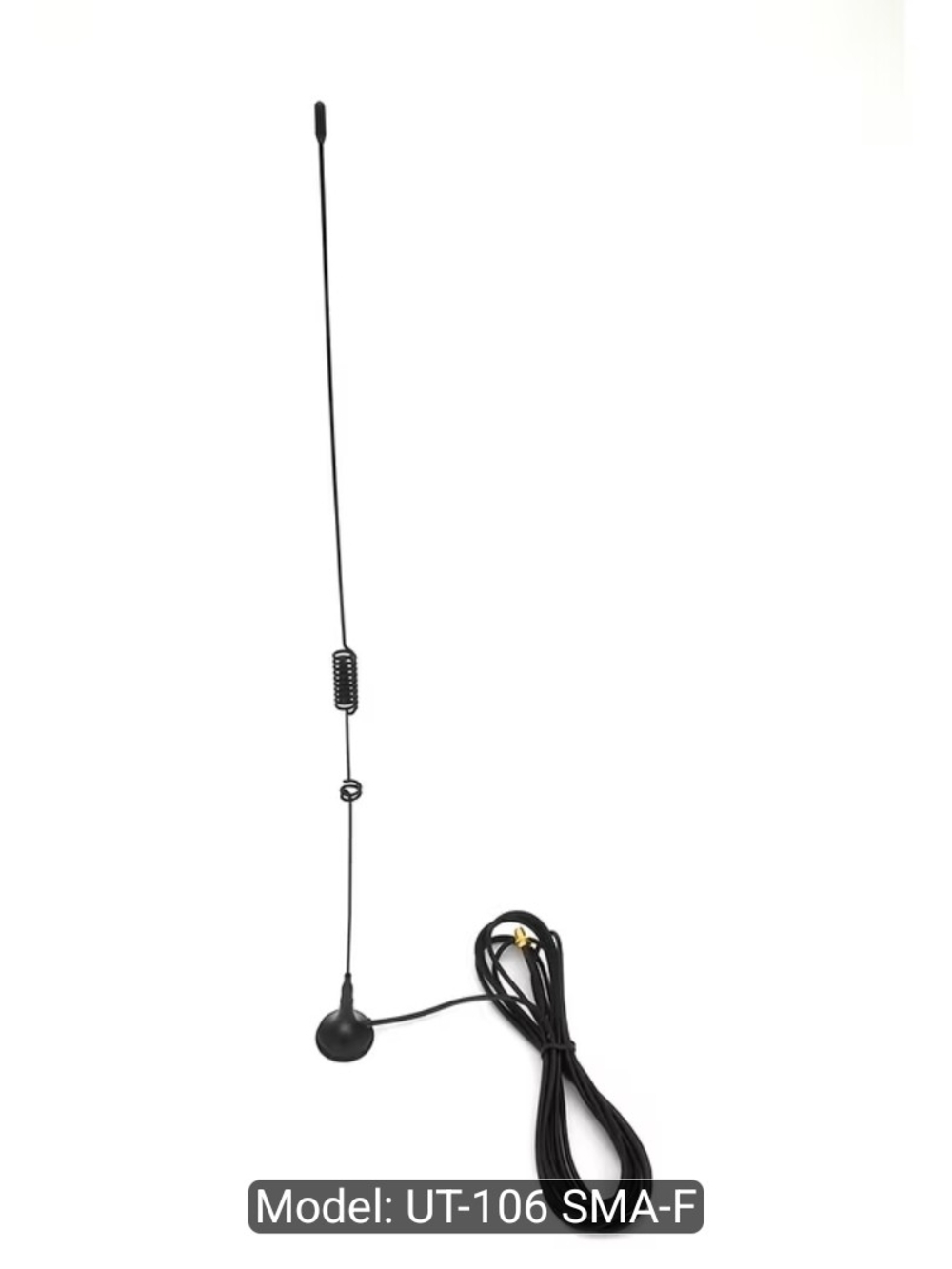 UT-106 SMA-F Black Magnetic Base Antenna